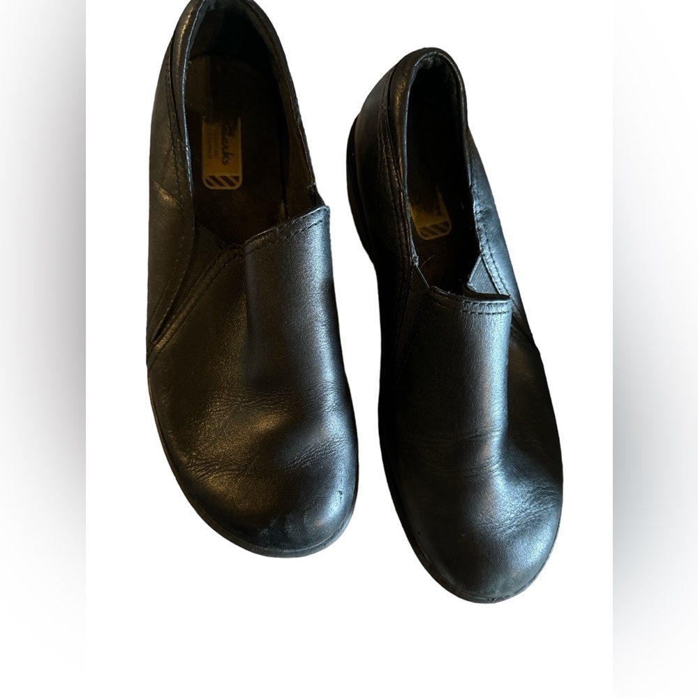 Clark’s Sz 6M Leather Shoes- Arch Support- Best Work Shoes for Hard Floors-Comfy